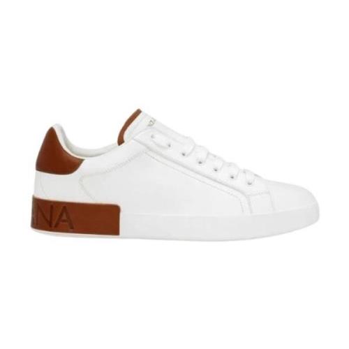 Stijlvolle Sneaker voor Mannen en Vrouwen Dolce & Gabbana , White , He...