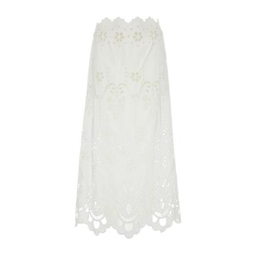 Stijlvolle Rok voor Vrouwen Dolce & Gabbana , White , Dames