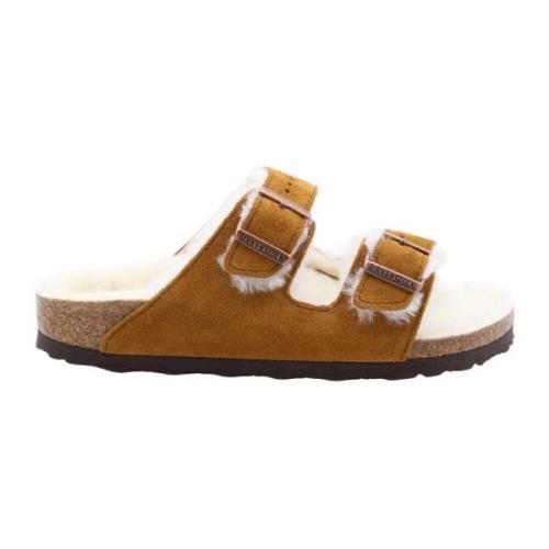 Comfortabele Unisex Slipper Birkenstock , Brown , Dames