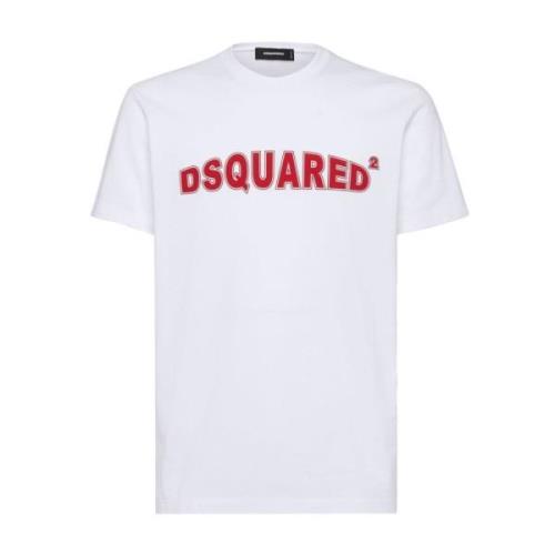 Wit T-shirt S71Gd1452-D20020 Dsquared2 , White , Heren