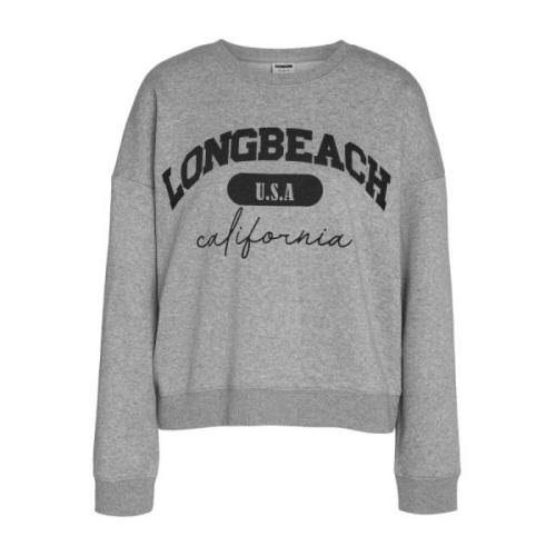 Lichtgrijs Melange Sweatshirt Noisy May , Gray , Dames