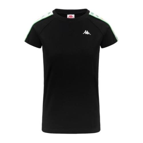 Korte Mouw T-Shirt 222 Banda Apani Kappa , Black , Dames