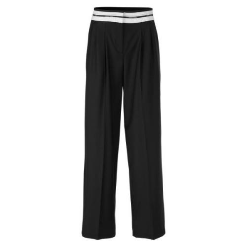 Wide Fit High Waist Broek Wichita Marc Cain , Black , Dames