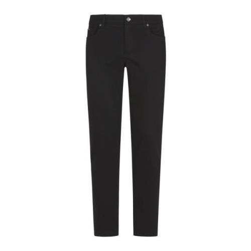 Stretch Denim Regular Fit Jeans Dolce & Gabbana , Black , Heren