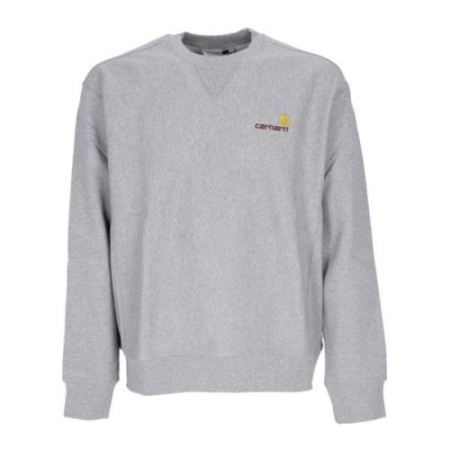 Script Sweat Crew Neck Sweatshirt Carhartt Wip , Gray , Heren