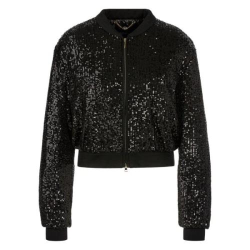 Pailletten Blouson Jas Marc Cain , Black , Dames