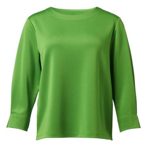 Jersey Sweatshirt Comma , Green , Dames