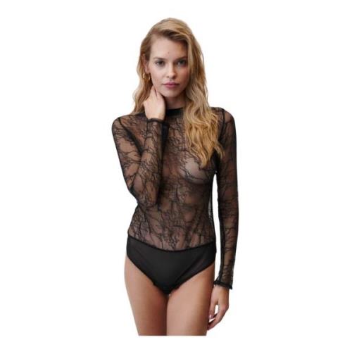 Kanten Body Zwart Undress Code , Black , Dames