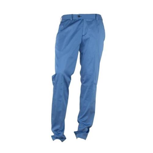 Lichtblauwe Chino's voor de moderne man Made in Italia , Blue , Heren