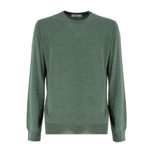 Elegant Crew Neck Sweater Mauro Ottaviani , Green , Heren