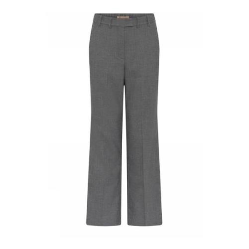 Wijde broek met klassieke persplooien Gustav , Gray , Dames