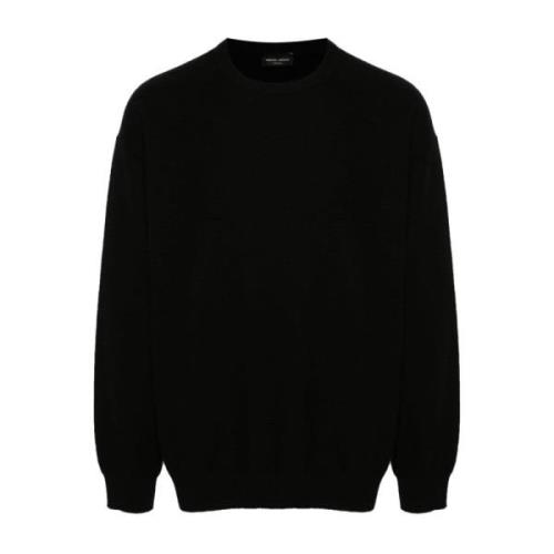 Zwarte Sweaters voor Mannen Roberto Collina , Black , Heren