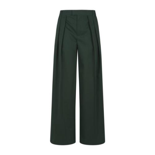 Groene Casual Broek Burberry , Green , Dames