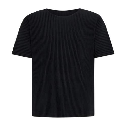 Zwarte T-shirts en Polos voor Mannen Issey Miyake , Black , Heren