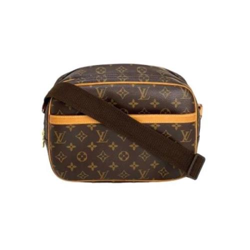 Pre-owned Canvas handbags Louis Vuitton Vintage , Brown , Dames