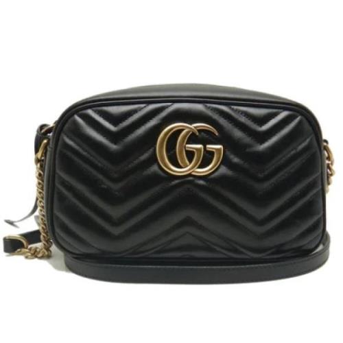 Pre-owned Leather shoulder-bags Gucci Vintage , Black , Dames