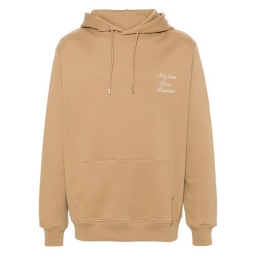 Calligraphy Ice Brown Hoodie Sweaters Drole de Monsieur , Brown , Here...