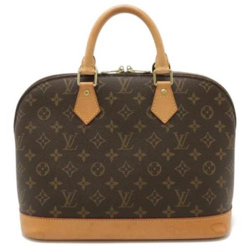 Pre-owned Canvas handbags Louis Vuitton Vintage , Brown , Dames