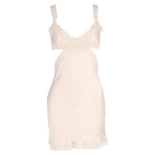 Pre-owned Silk dresses Stella McCartney Pre-owned , Beige , Dames