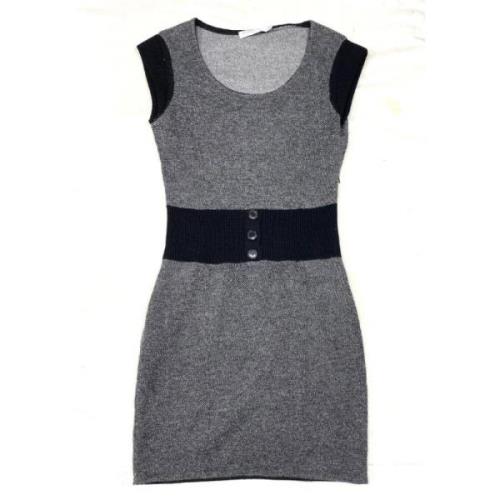 Pre-owned Wool dresses Dior Vintage , Gray , Dames