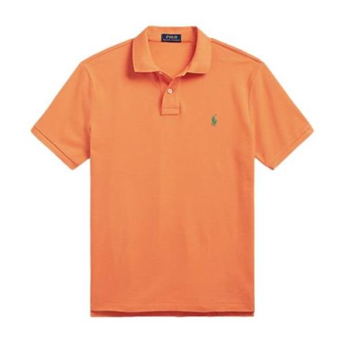 Oranje Polo Shirt Korte Mouw Ralph Lauren , Orange , Heren