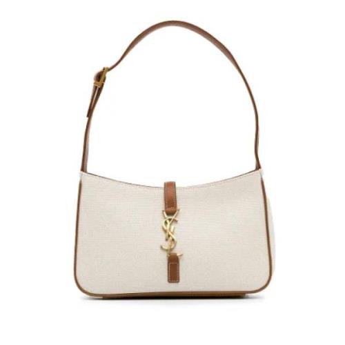 Pre-owned Canvas handbags Yves Saint Laurent Vintage , Beige , Dames