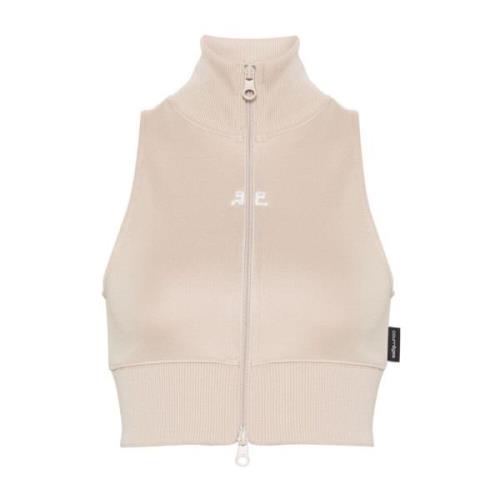 Cropped Vest 1007 Courrèges , Beige , Dames