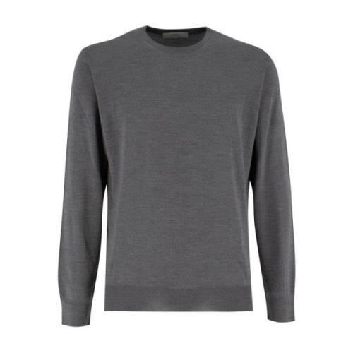 Elegant Crew Neck Sweater Mauro Ottaviani , Gray , Heren