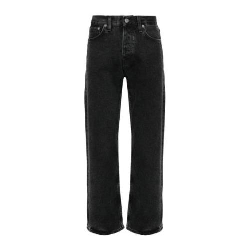 Gewassen Zwarte Standaard Jeans Sunflower , Black , Heren