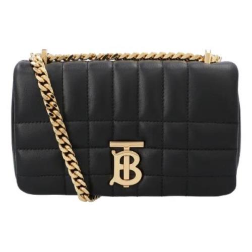 Leather shoulder-bags Burberry , Black , Dames