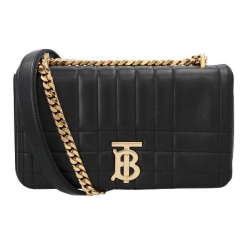 Leather shoulder-bags Burberry , Black , Dames