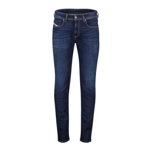 Donkerblauwe Jeans Diesel , Blue , Heren