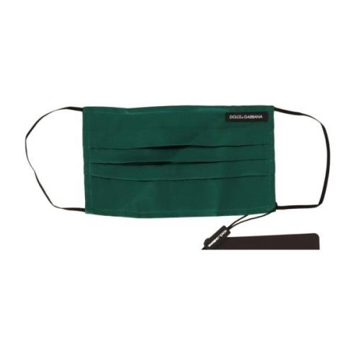 Luxe Smaragd Zijden Gezichtsmasker Dolce & Gabbana , Green , Unisex