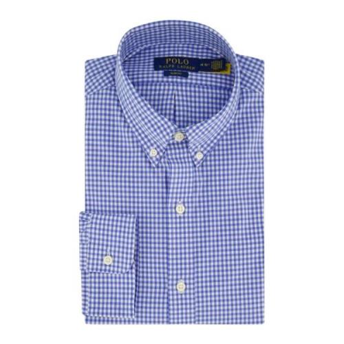 Blauw casual geruit overhemd katoen Ralph Lauren , Blue , Heren