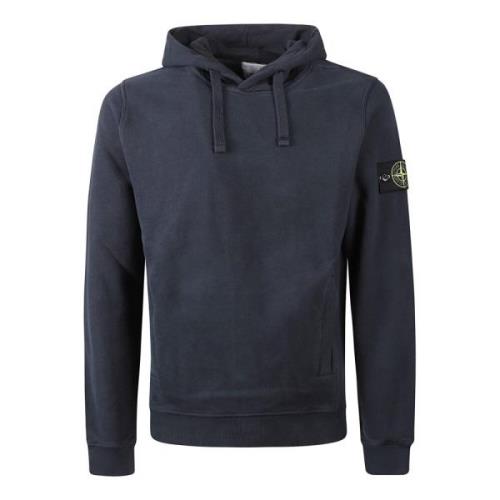 Casual Hoodie Stone Island , Blue , Heren