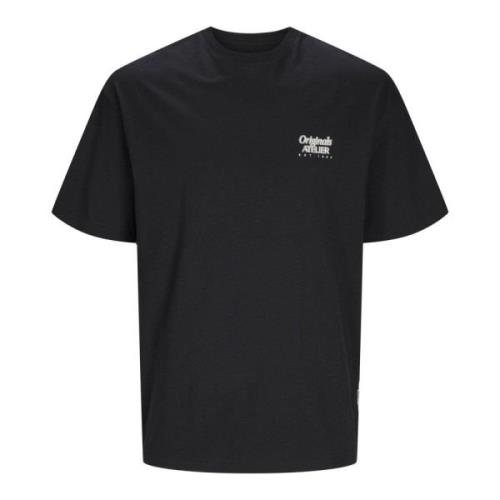 Brooklyn Zwart Crew Neck Tee Jack & Jones , Black , Heren