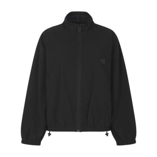 Zwarte Coaches Track Jacket met Puff Logo Alexander Wang , Black , Dam...