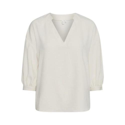 3/4 Mouw Blouse Berken Wit Vero Moda , White , Dames