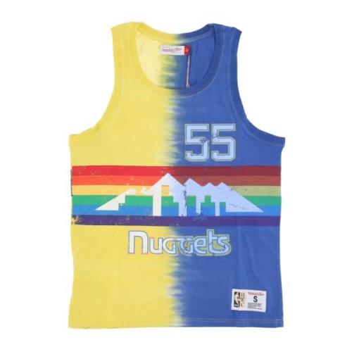 NBA Tie Dye Tank Mutombo 55 Mitchell & Ness , Multicolor , Heren