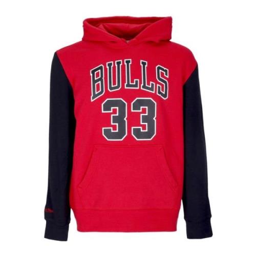 Chicago Bulls Scottie Pippen Hoodie 1996 Mitchell & Ness , Red , Heren