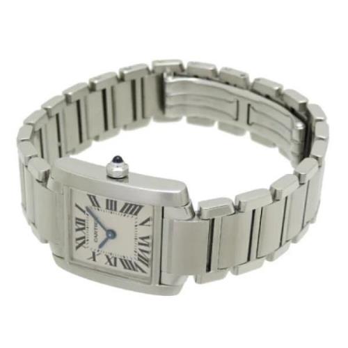 Pre-owned Stainless Steel watches Cartier Vintage , Gray , Dames