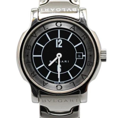 Pre-owned Stainless Steel watches Bvlgari Vintage , Black , Dames