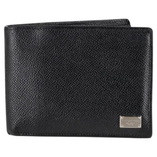 Pre-owned Leather wallets Dolce & Gabbana Pre-owned , Black , Heren