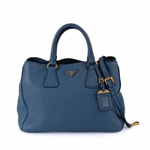 Pre-owned Leather prada-bags Prada Vintage , Blue , Dames