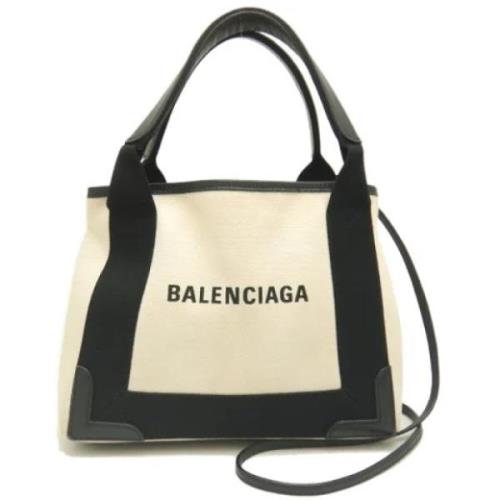 Pre-owned Canvas handbags Balenciaga Vintage , White , Dames