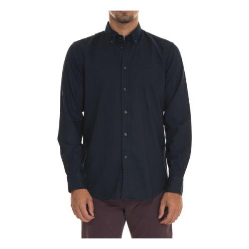 Button-Down Casual Shirt met Logo Harmont & Blaine , Blue , Heren