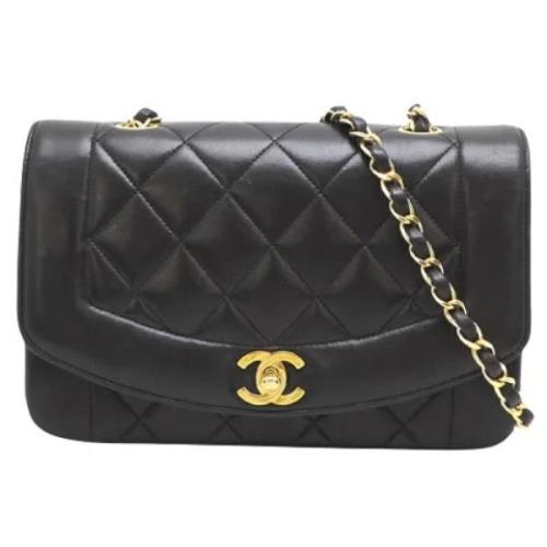 Pre-owned Leather chanel-bags Chanel Vintage , Black , Dames