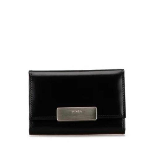 Pre-owned Leather wallets Prada Vintage , Black , Unisex