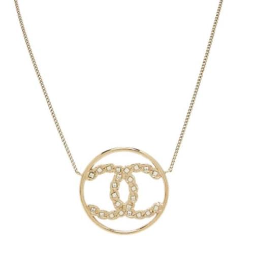 Pre-owned Metal chanel-jewelry Chanel Vintage , Yellow , Dames