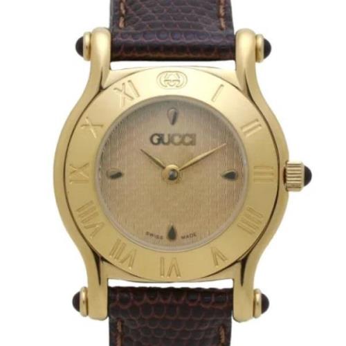 Pre-owned Stainless Steel watches Gucci Vintage , Yellow , Dames